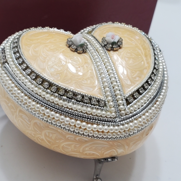 NEW Kingston Designs Heart Egg Musical Jewelry Box I Will Always Love You ❤️ - Picture 12 of 12